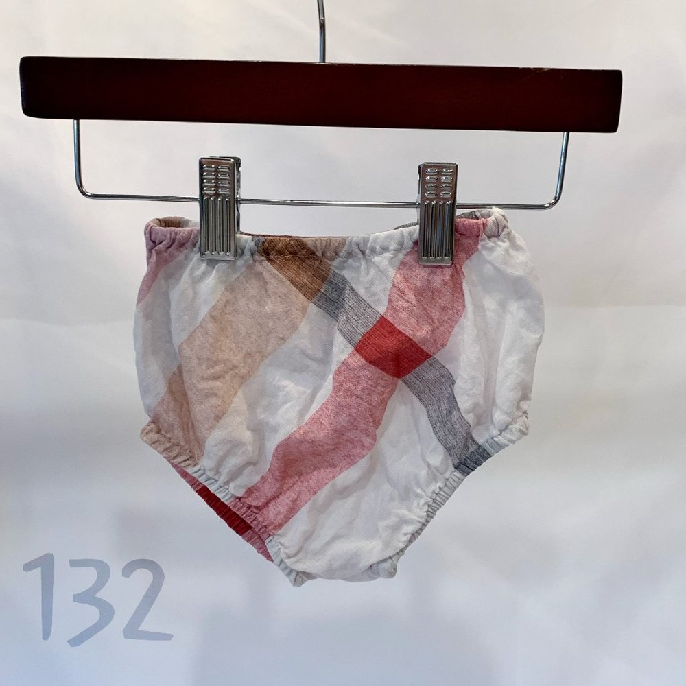 Burberry Red Plaid Diaper Cover - Size 12M